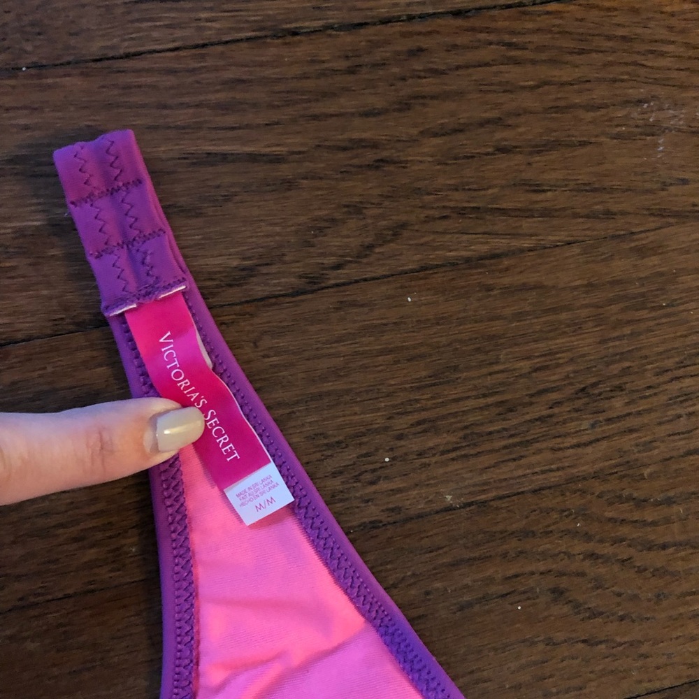Pink Victoria secret bandeau swim top